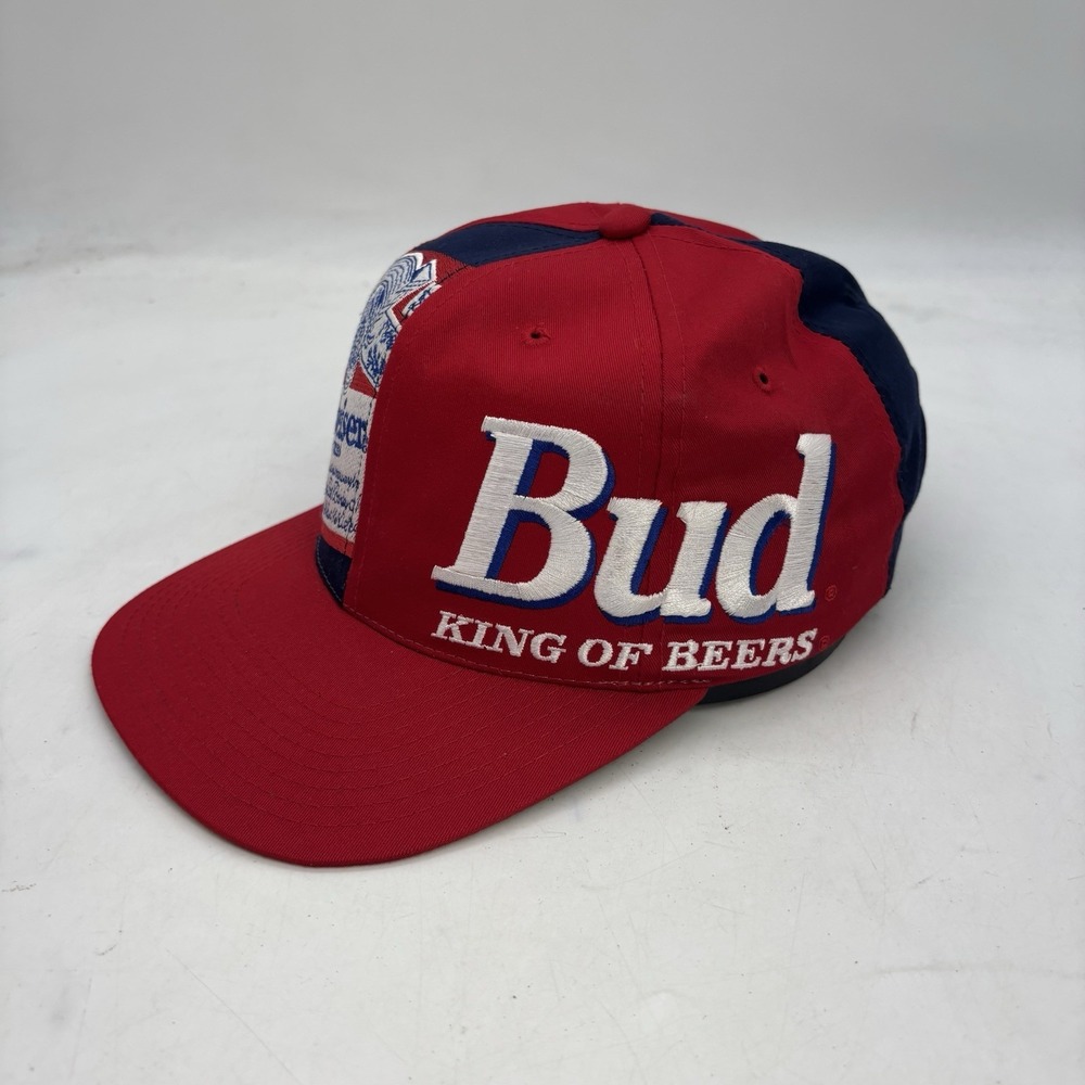 Vintage Budweiser Hat Adjustable Snapback Big Logo King of Beers Cap 1994
